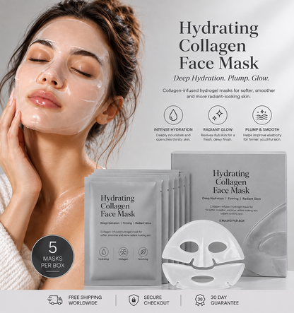 Hydrating Collagen Face Mask (5-Pack)